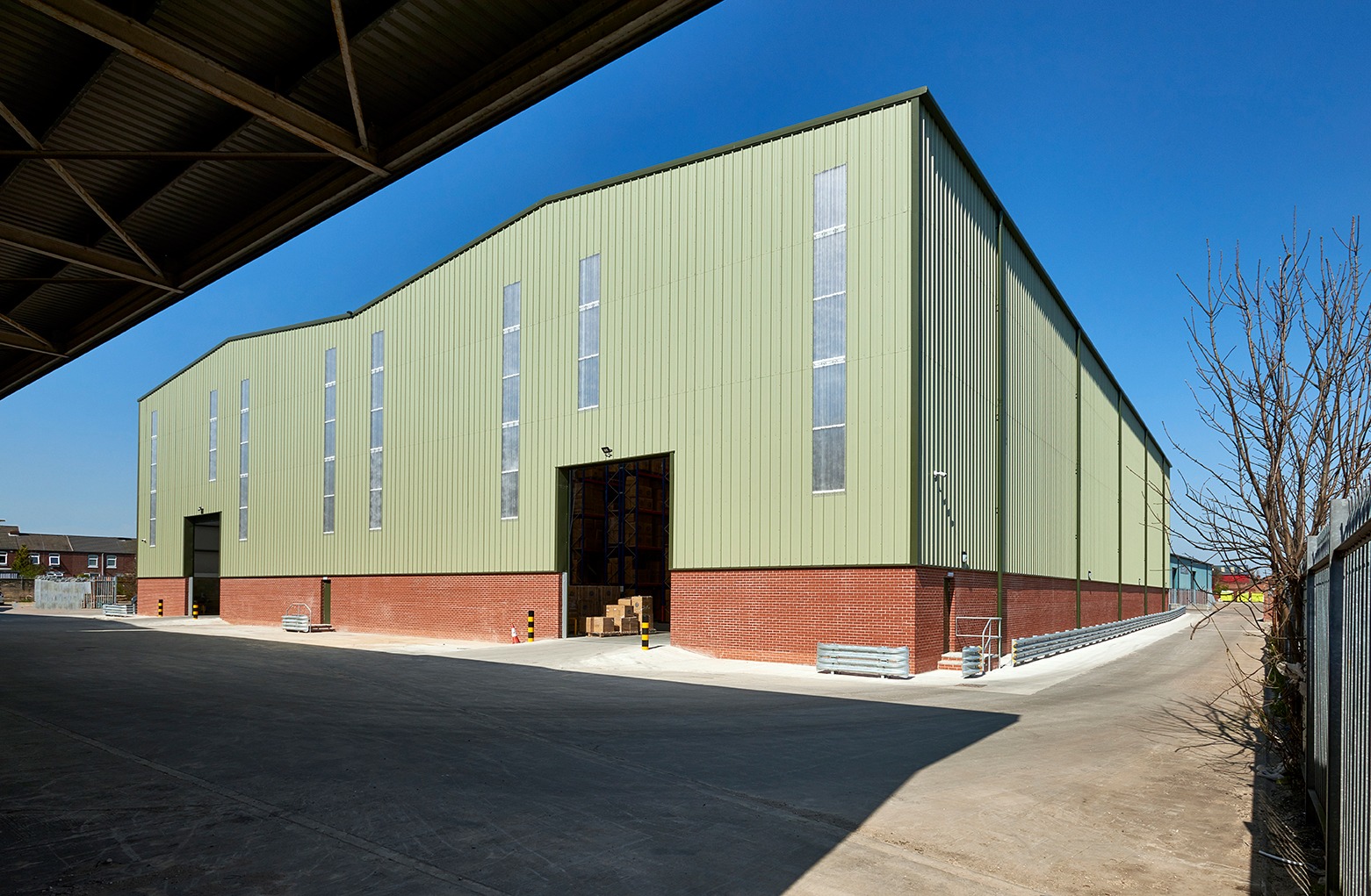 Warehouse exterior and loading access